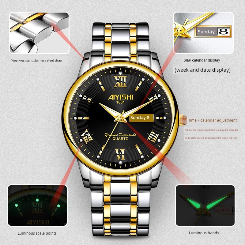 relogio masculino Relógio suíço genuíno relógio masculino totalmente automático relógio mecânico à prova dwaterproof águ