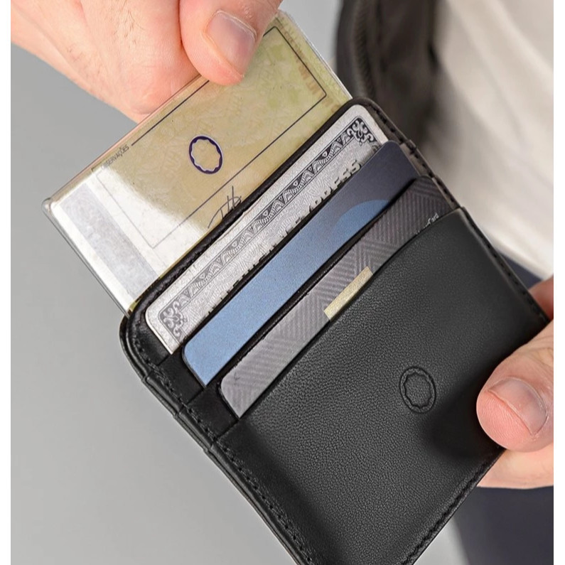 Carteira couro Legítimo Slim 6 Cartões e CNH Porta Cartão Leve Pequena Estilo Sofisticação