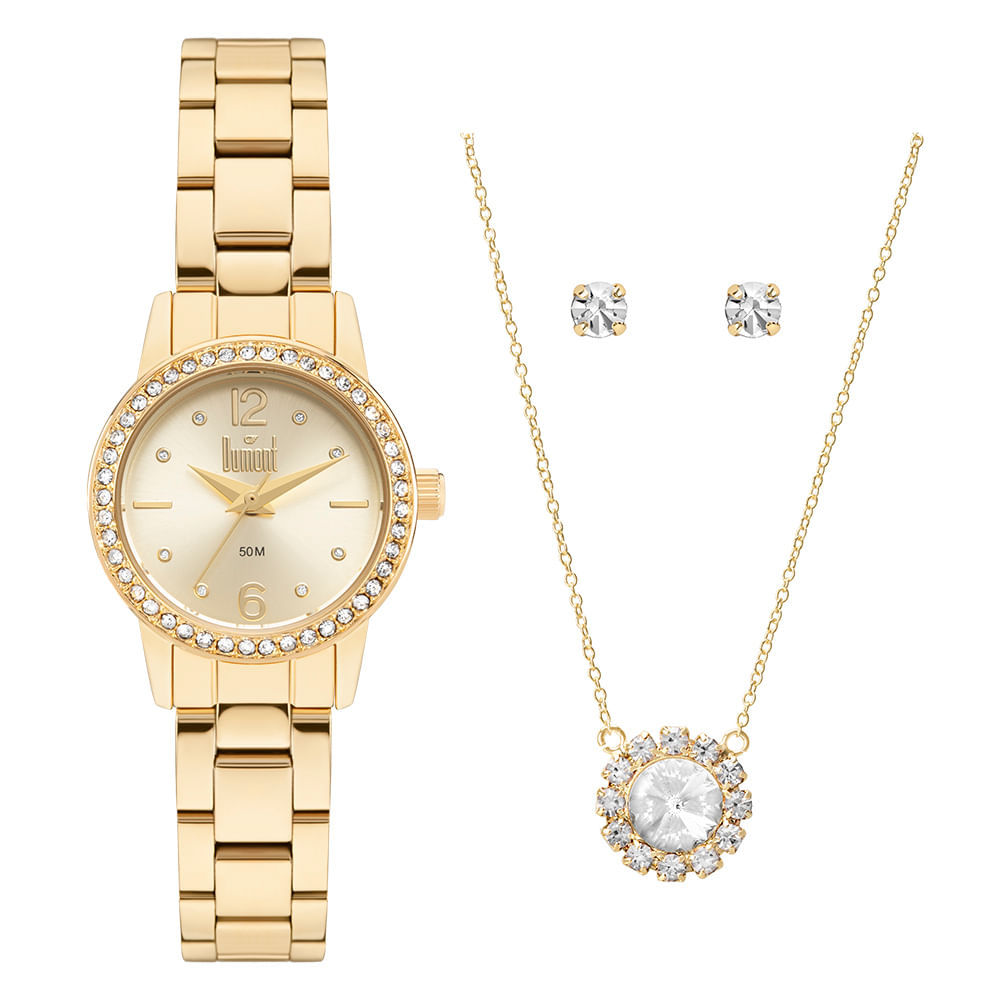 Kit Dumont Feminino Dumont Dourado - DU2035MOI/K4X em Oferta na Shopee