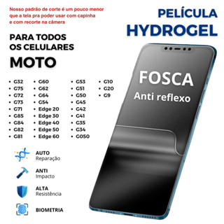 Película Hidrogel Fosca Premium para Motorola Moto G e Edge - Todos os Modelos em Oferta na Shopee