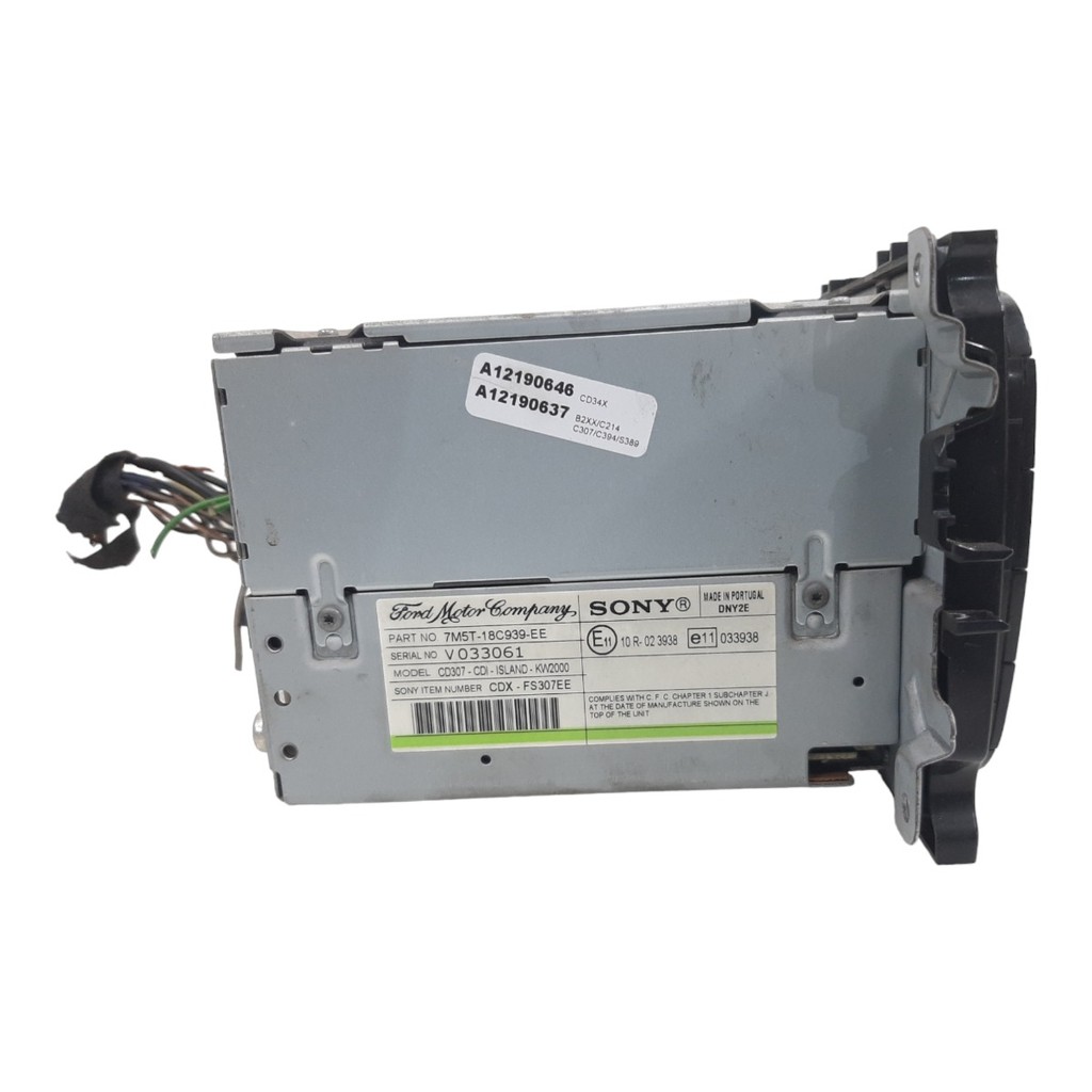 Rádio Som Cd Player Ford Focus 2009 2010 A 2013 A12190646