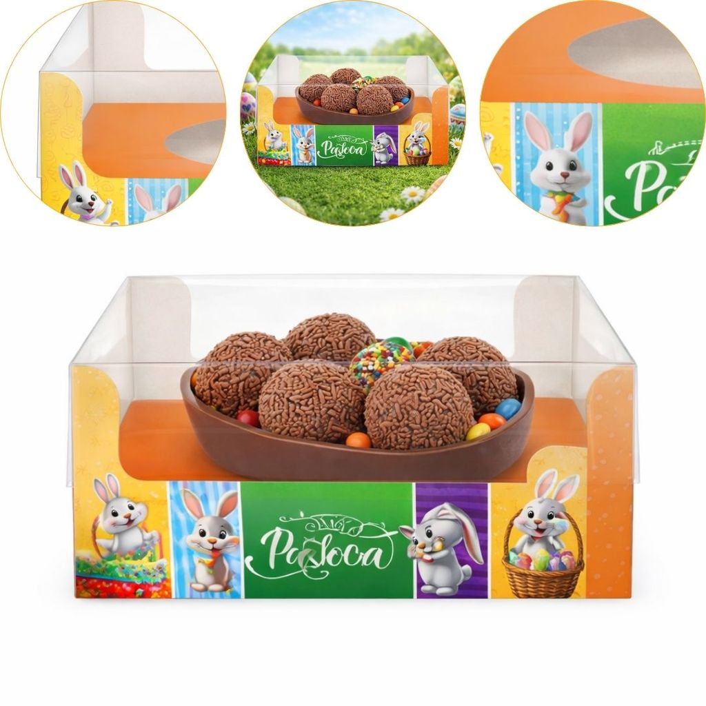 5 CAIXA P/ OVO PÁSCOA  AJUSTÁVEL 100/150G 531-77 (KX) PÁSCOA 2026 em Oferta na Shopee