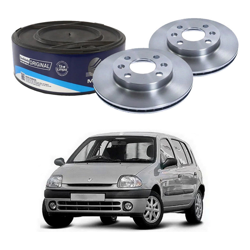 Disco Freio Dianteiro Ventilado Clio 1.0 2000 A 2002