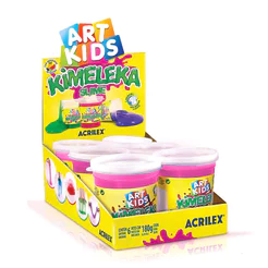 Kimeleka Slime Art Kids 180g Rosa com 6 unidades Acrilex