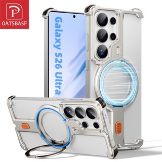 OATSBASF Capa sem moldura para Samsung S26 Ultra com suporte magnético giratório em Oferta na Shopee