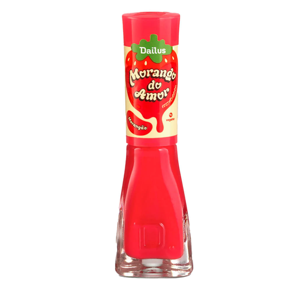 Esmalte Dailus Morango do Amor Vegano Cor Morangão 8ml