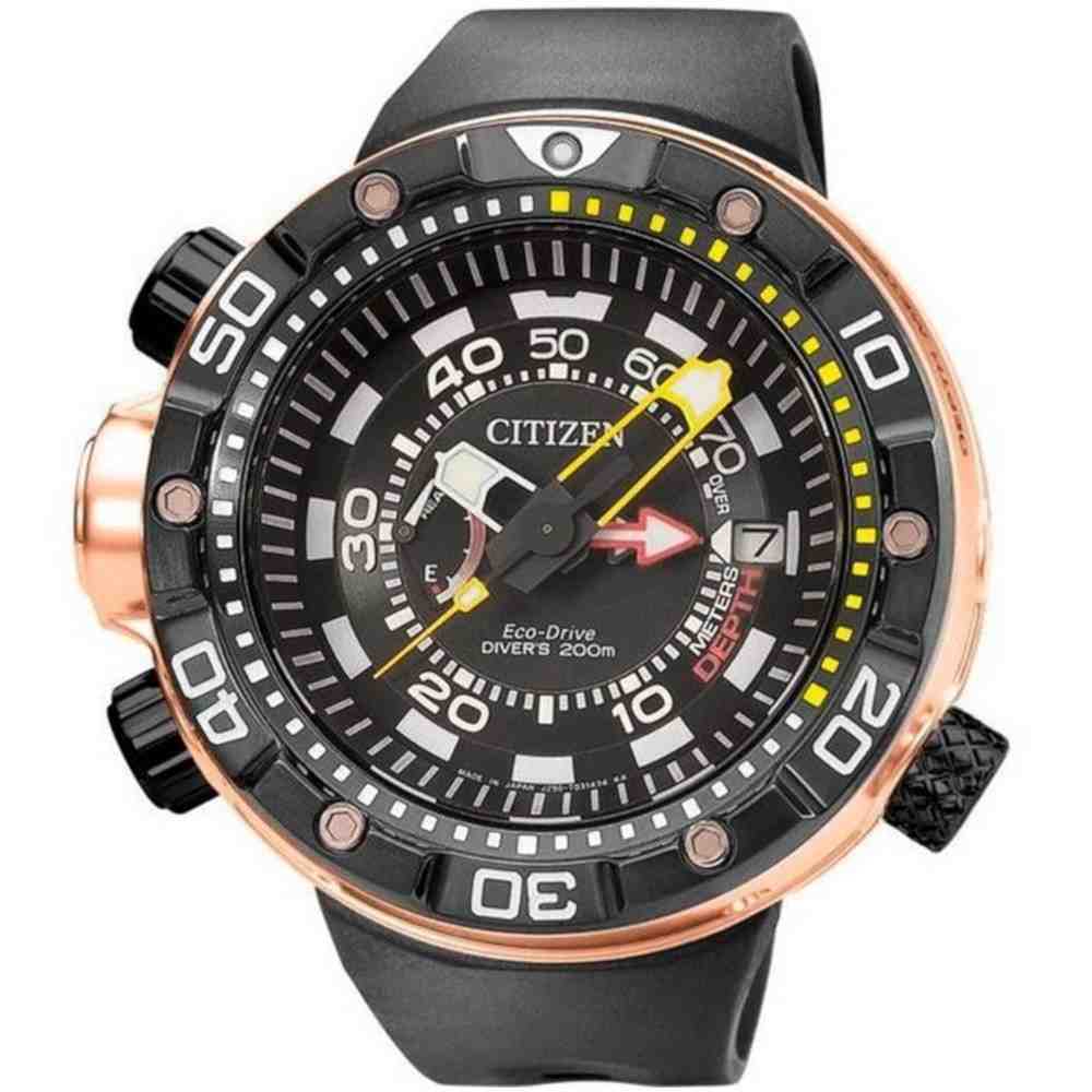 Relógio Citizen Aqualand Marine Eco-Drive Preto Masculino TZ30740P