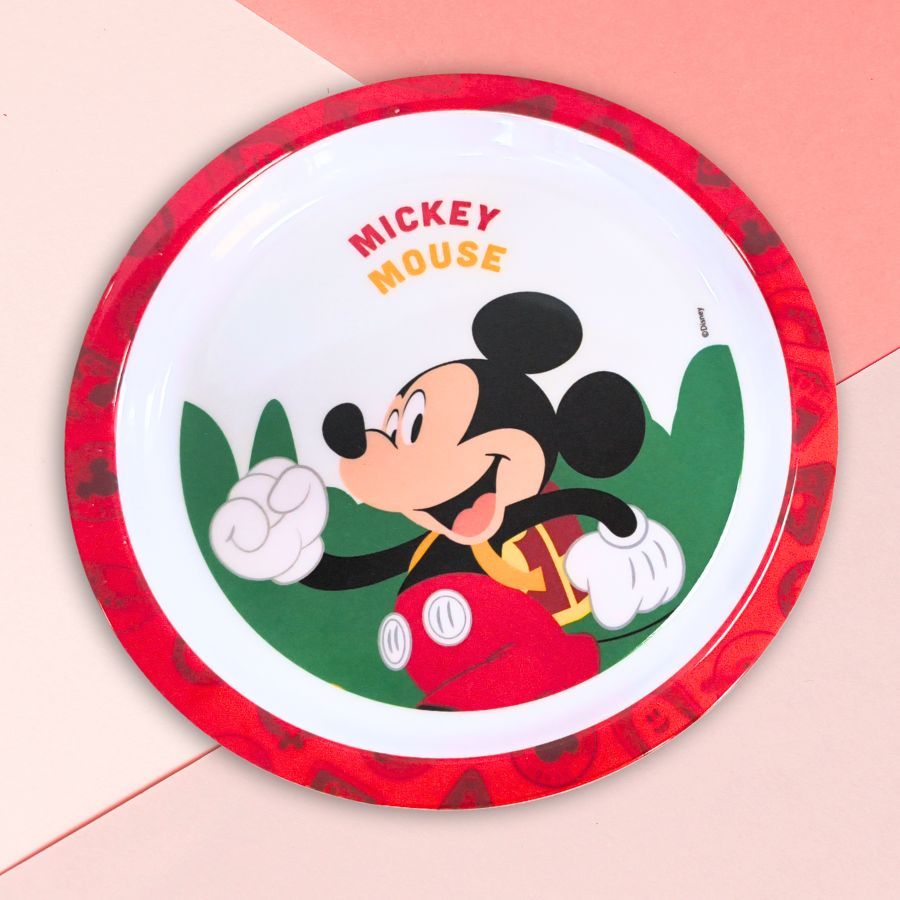Prato Fundo de Melamine - Mickey Mouse - 21cm - Disney Original - 1 unidade - Rizzo