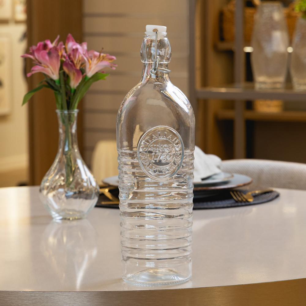 Garrafa com Tampa Hermética Lyor 1L Vidro em Oferta na Shopee