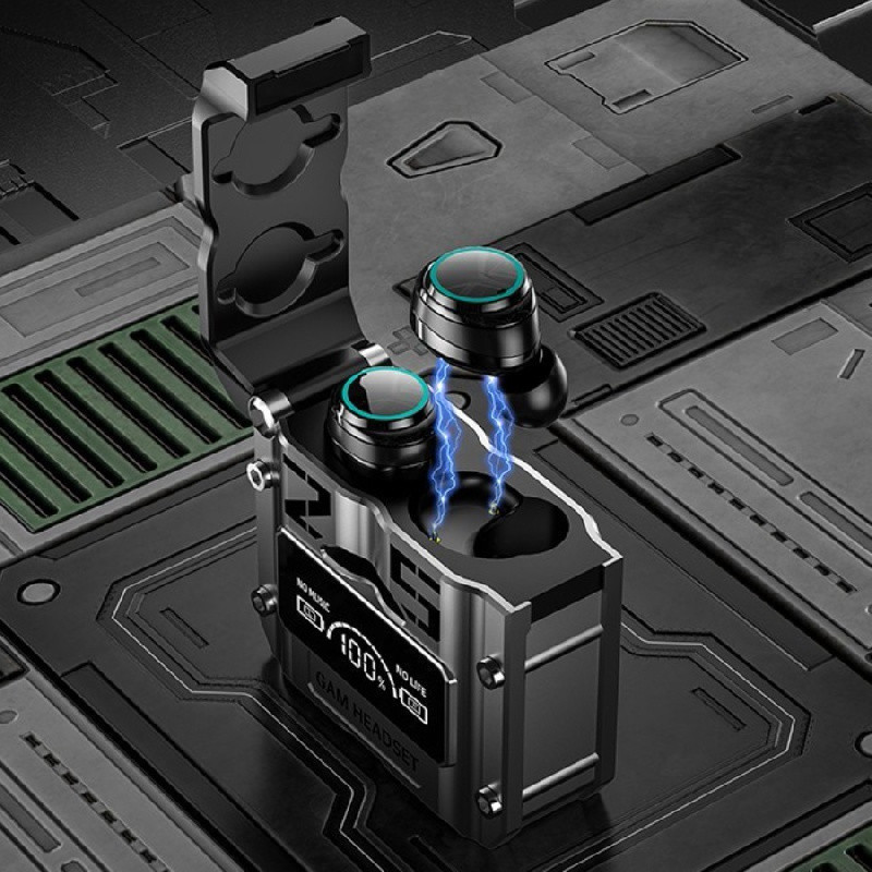 TWS M25 Fone De Ouvido bluetooth 5.3 Sem Fio Resistente a água Stereo Sports Earbuds LED Microphone