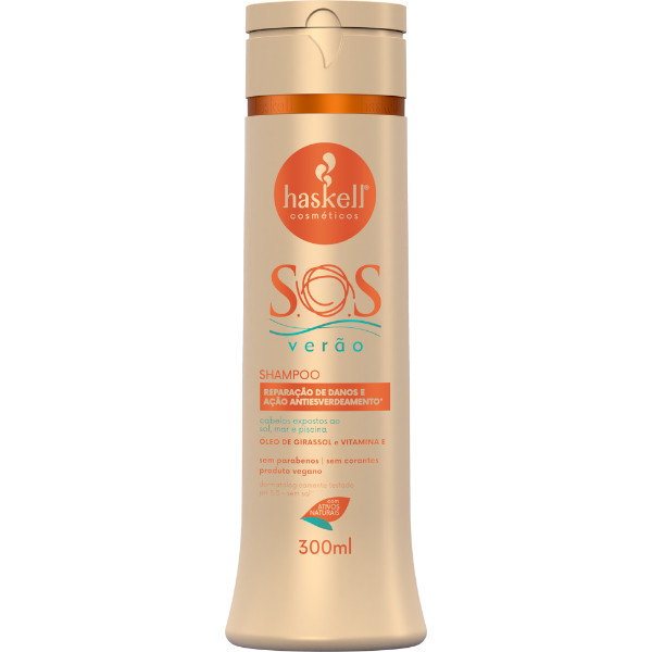 Shampoo Sos Verão 300ml Haskell em Oferta na Shopee