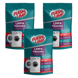 Kit 3 Limpa Máquinas De Lavar Roupas Flash Limp Remove Odores Automáticas Semiautomáticas em Oferta na Shopee