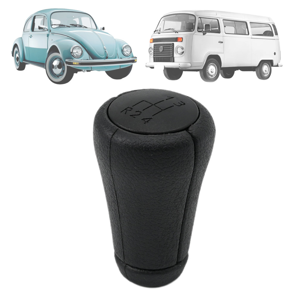 Manopla Bola de Câmbio Kombi 1996 A 2014 Fusca 1993 A 1996 4M Preto