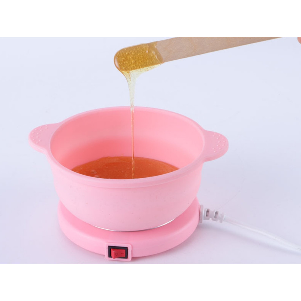 Aquecedor De Cera Rosa Dobrável De Silicone  Portátil PANELA DE CERA novo nova