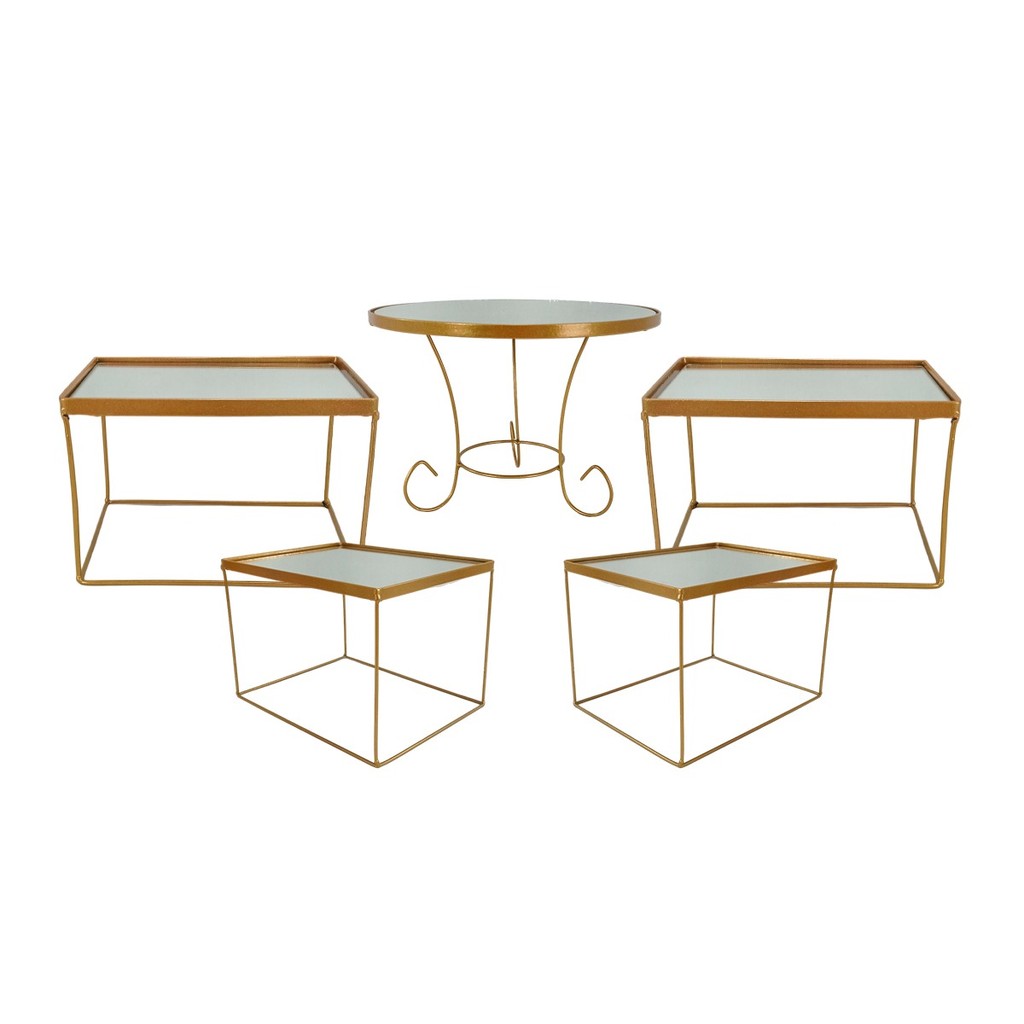 kit boleira e doceiras 5 peças / suporte para bolo em Oferta na Shopee