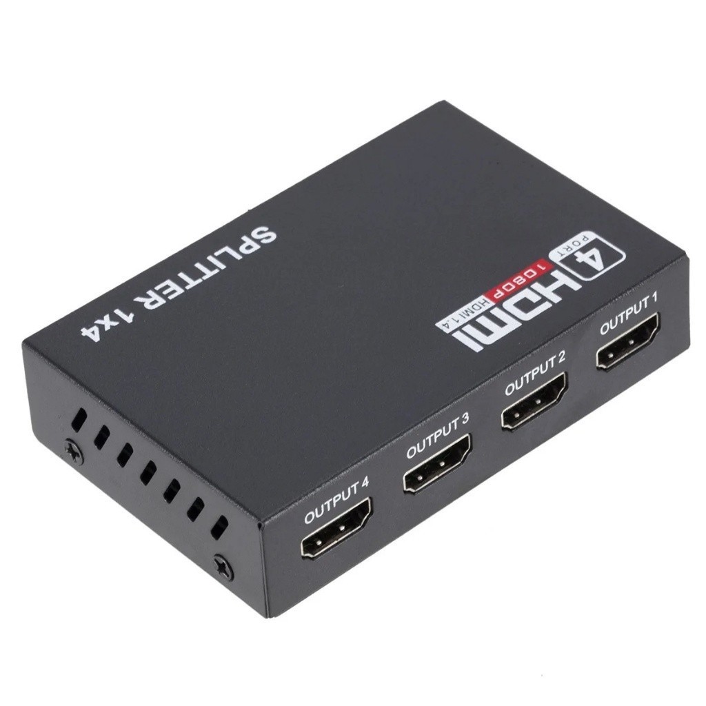 Splitter Distribuidor Hdmi 1x4 Divisor Full Hd 1.4 3d AD142 em Oferta na Shopee