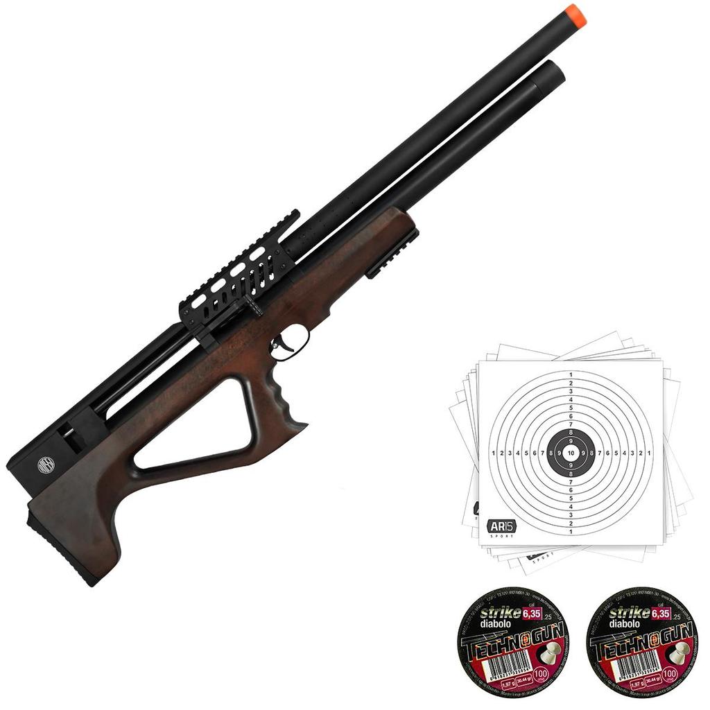 Carabina Pressao 6.35mm Bullpup R35 PCP Rossi Chumbinho em Oferta na Shopee