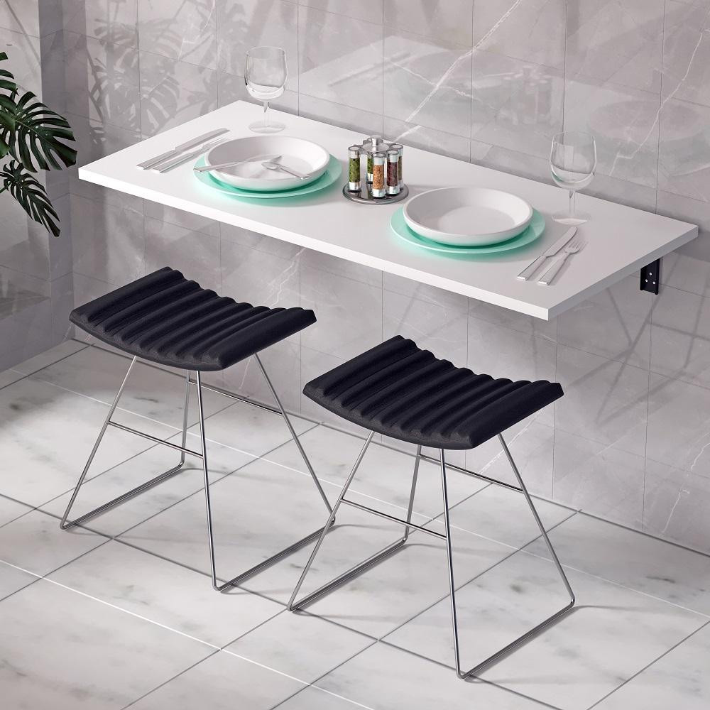 Mesa Bancada Suspensa MDF Office Estudo Trabalho Multiuso 65x30 em Oferta na Shopee