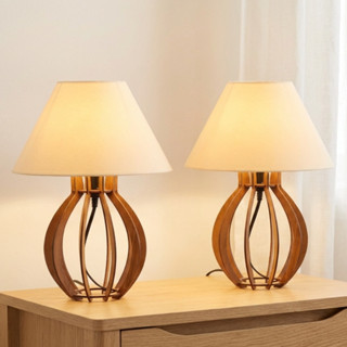 Kit 2 unidades Abajur La Finesse Cupula - Luminária Para Decoração Quarto e Sala em Oferta na Shopee