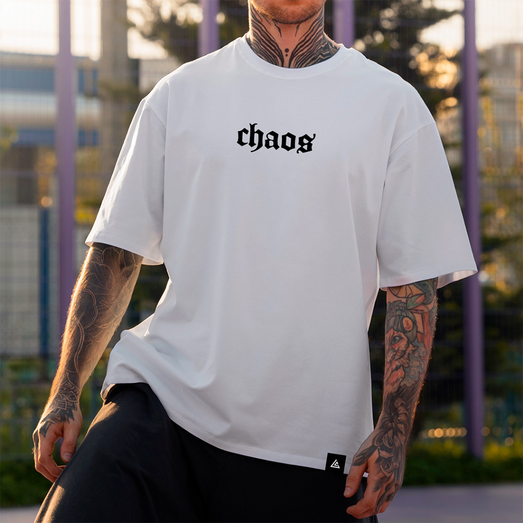 Camisa Camiseta Blusa Básica Estampada Chaos Exclusivo Streetwear Style Algodão Unissex