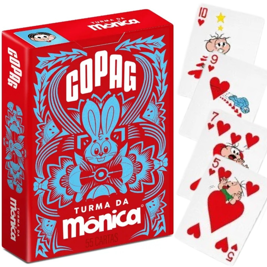 Juego De Cartas Pôquer Copag Baralho Turma Da Mônica 36713 em Oferta na Shopee