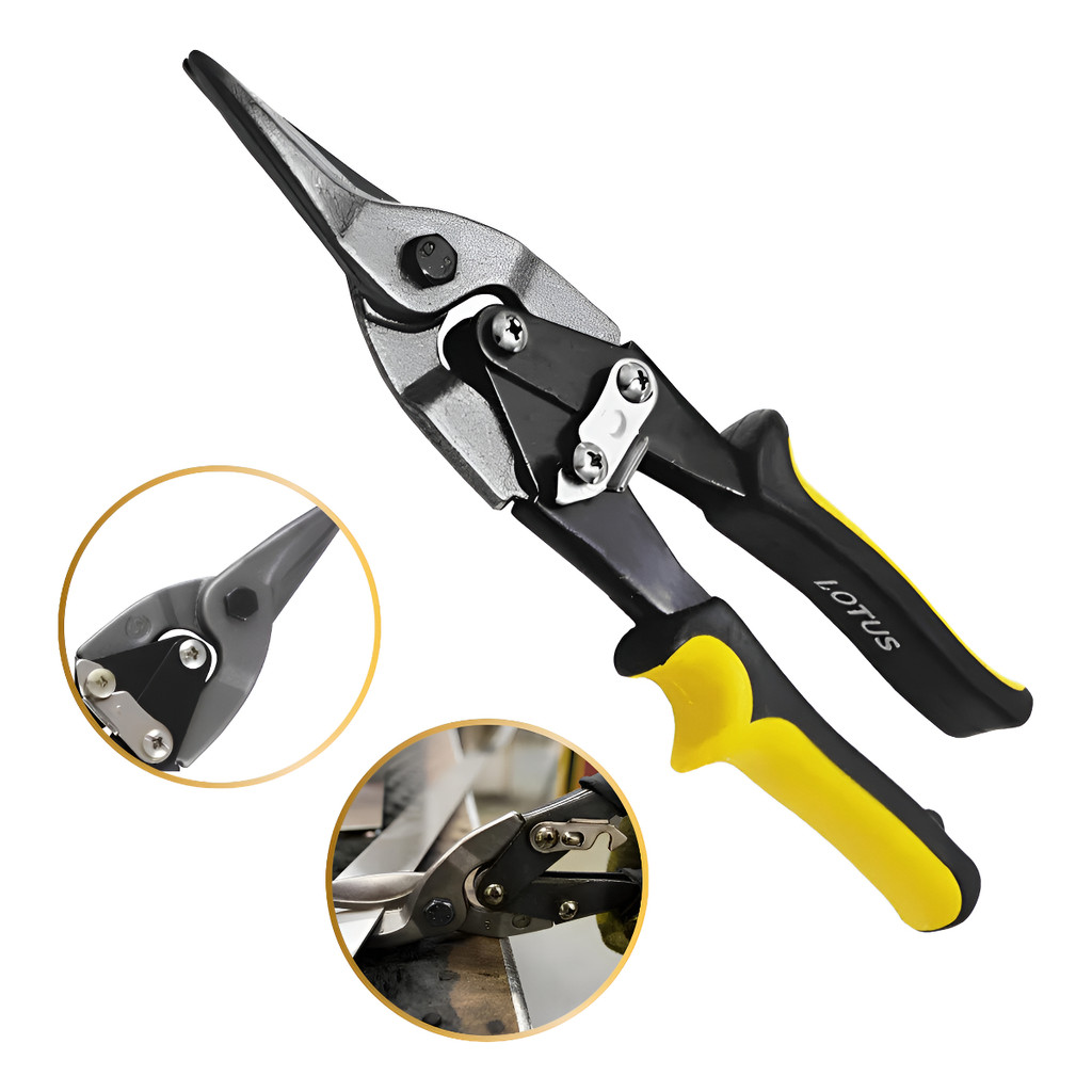 Tesoura de Aviação Corte Reto Chapa 250mm Funileiro Profssional
