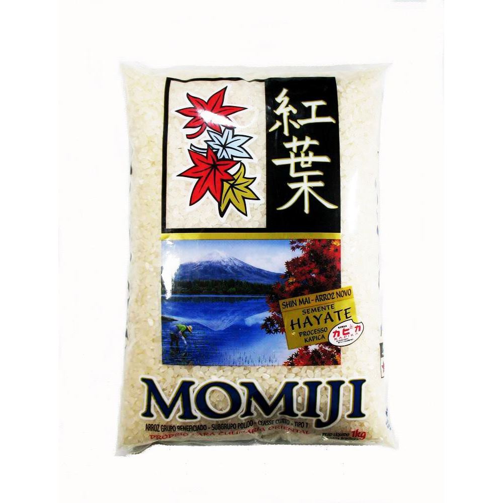 Arroz japonês Momiji Grão Curto Azul 1kg - Camil