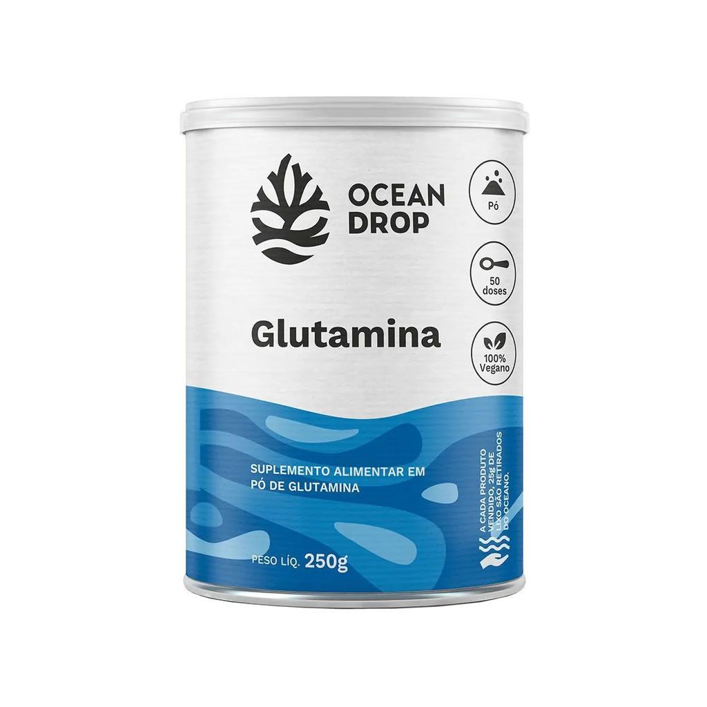 Glutamina em Pó - 250mg Neutro - Ocean Drop