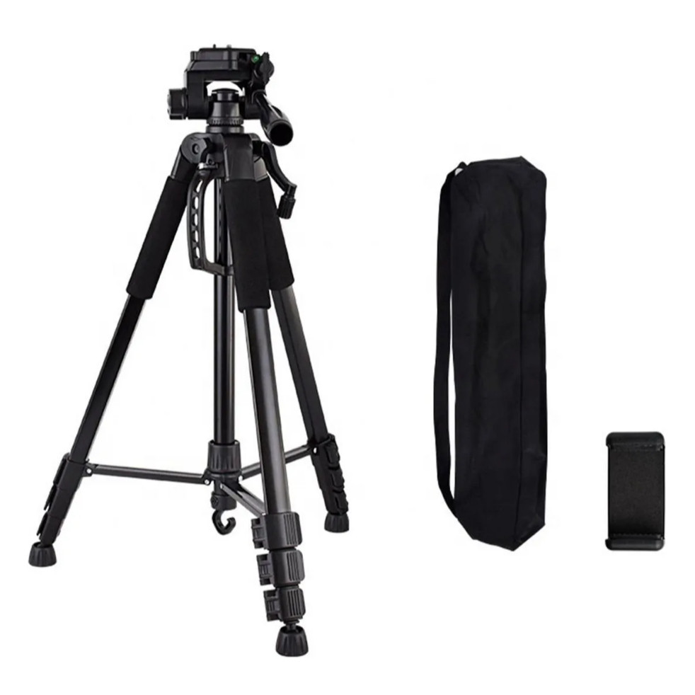 Tripé Câmera Celular Profissional 1,80 Mts + Suporte em Oferta na Shopee