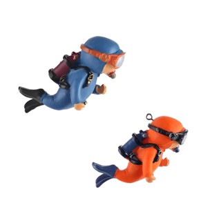 2 Enfeites Mergulhador Flutuante Para Aquário Laranja e Azul em Oferta na Shopee