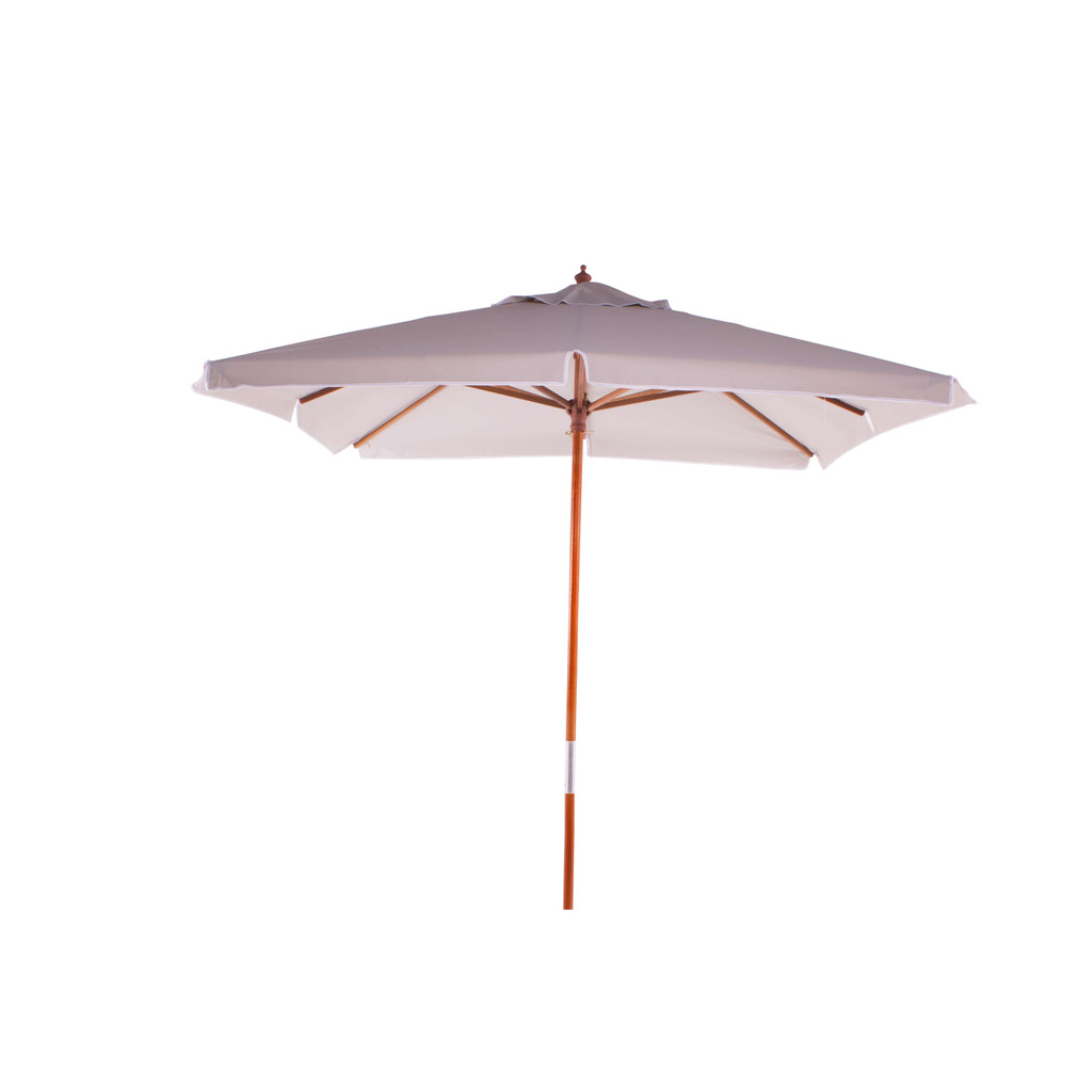 Ombrellone Quadrado Madeira 2,05 x 2,05M Bege Bel Lazer