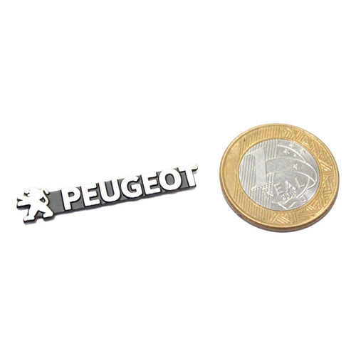 Mini Emblema Peugeot 208 2008 207 206 306 307 406 407 Gt Prateado