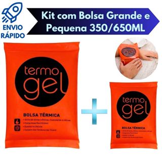 Kit 2 Bolsas Térmicas Termo Gel Para Compressa Fria Ou Quente Tamanho Pequena e Grande 350ML/650 ML em Oferta na Shopee