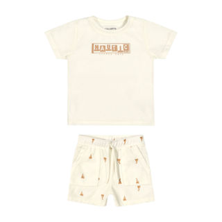 Conjunto Bebê Menino Náutico Malha Tricô Colorittá Bege em Oferta na Shopee