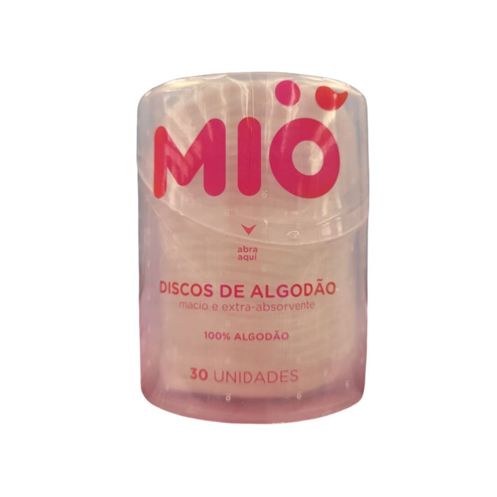 Discos de Algodão Mió Pote 30 Unidades em Oferta na Shopee