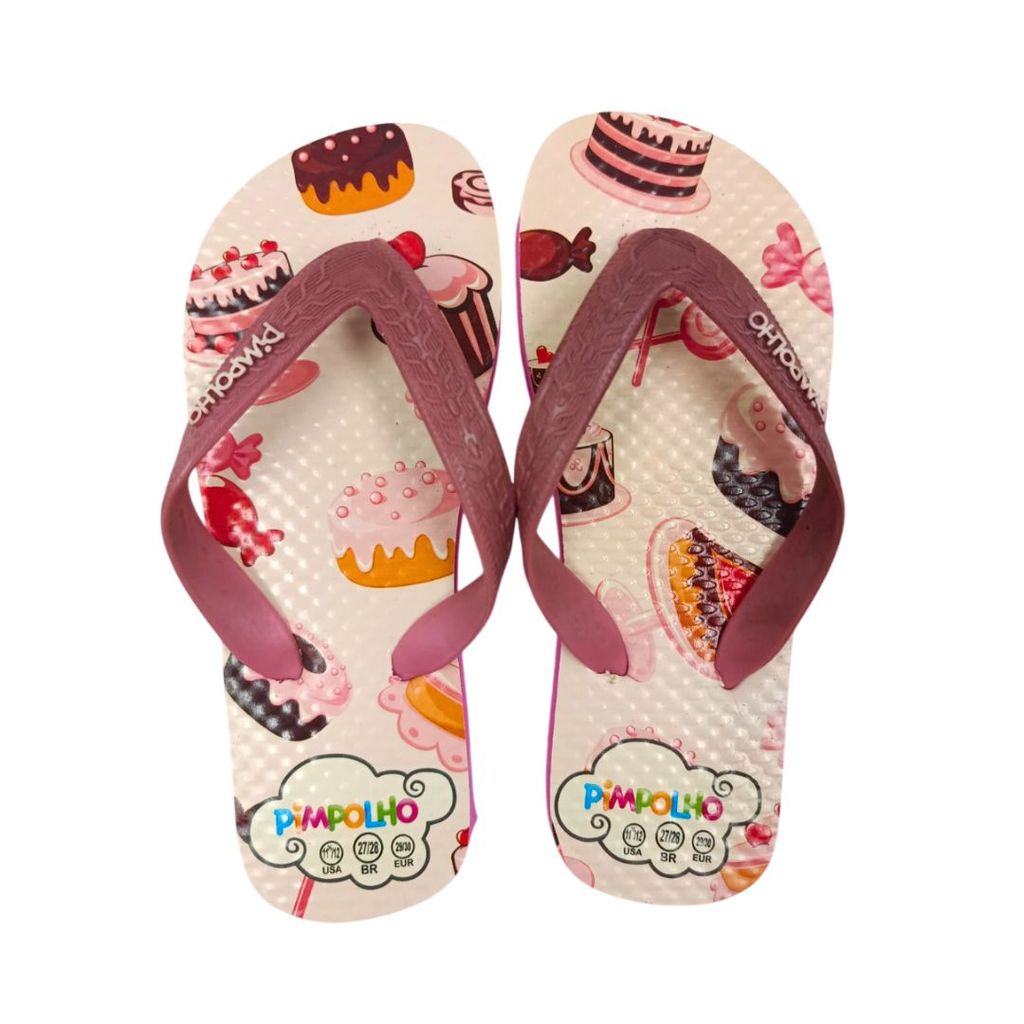 Chinelo Pimpolho Infantil Candy Rosa Macio Menina Sandália em Oferta na Shopee