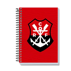 Caderno 16 Matérias Universitário 224 Folhas Flamengo Capa:Remo Vermelho
