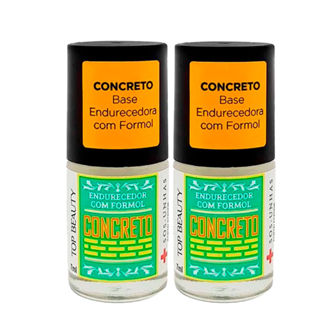 Kit Esmalte De Tratamento Top Beauty SOS Unhas Concreto - 2 Unidades em Oferta na Shopee
