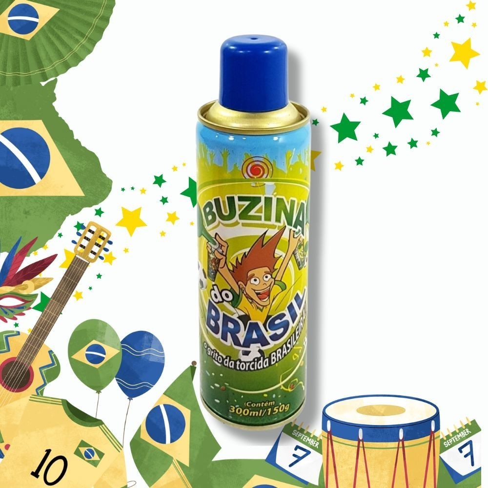 Buzina a Gás Brasil 300ml / 150g – Gás de Reposição para Buzina