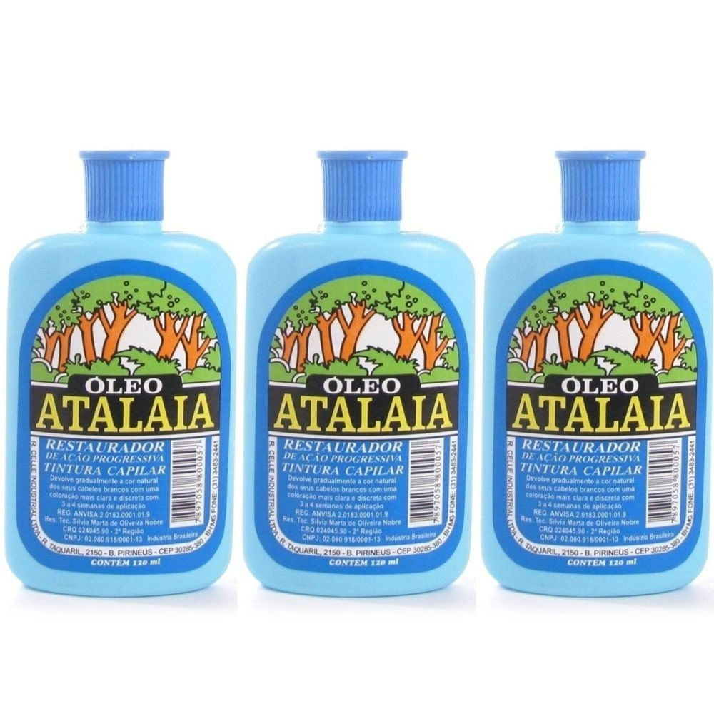 Óleo Capilar Atalaia 120ml - 3 unidades em Oferta na Shopee