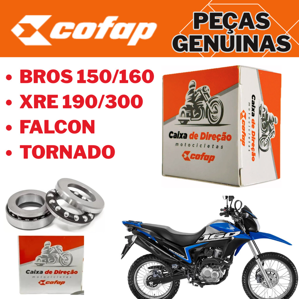 Caixa De Direção Esférica Original Cofap Bros Tornado Falcon XRE em Oferta na Shopee