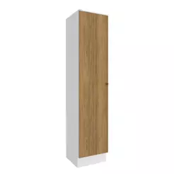 Paneleiro Celeste Kappesberg 100% MDF 1 Porta Branco/Nogueira 50cm