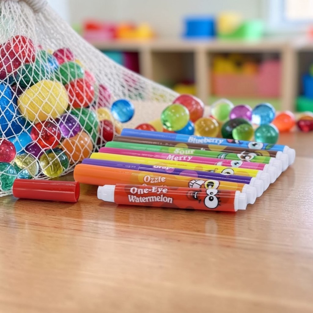 Kit Canetinha Aquarela 8 Cores Perfumadas Escolar Infantil ENTREGA IMEDIATA A  PRONTA ENTREGA