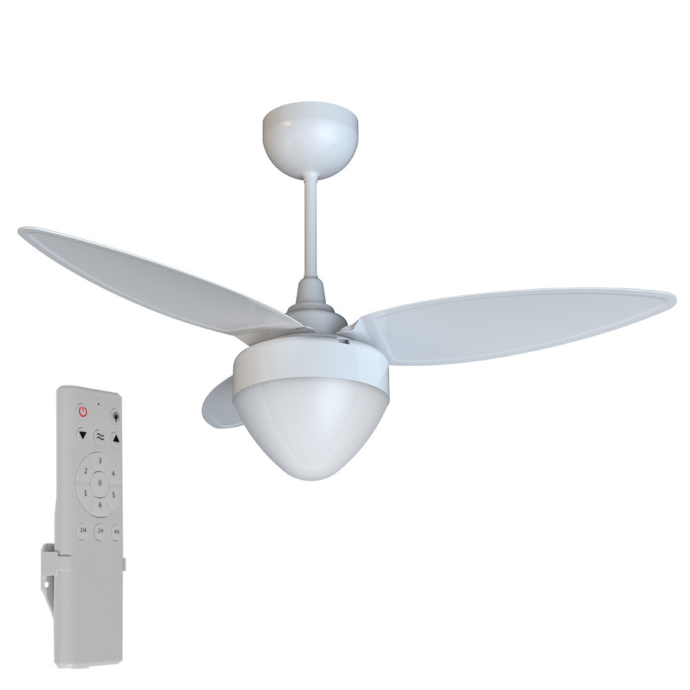 Ventilador de teto 3 pás Inverter com controle remoto branco - Aires em Oferta na Shopee