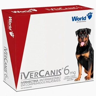 Ivercanis 6mg 4 Comprimidos - World em Oferta na Shopee
