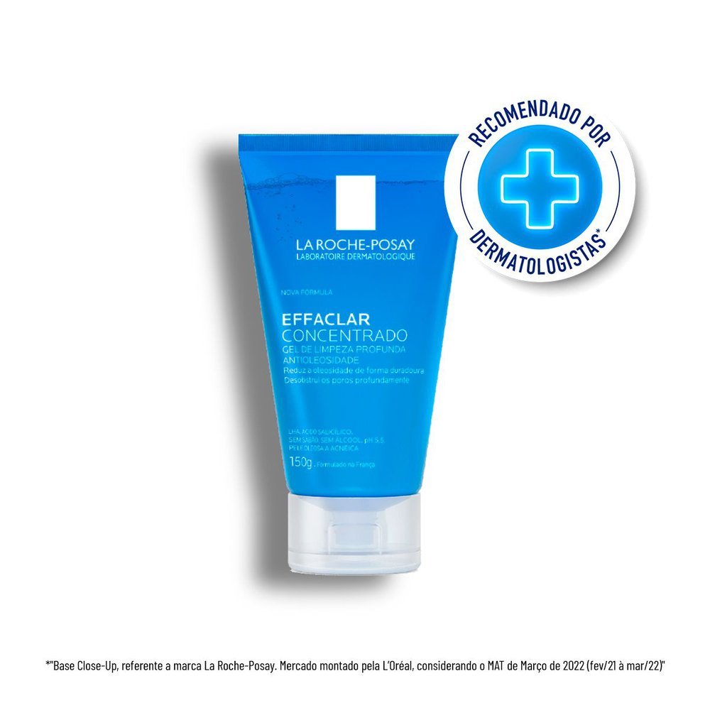Gel de Limpeza Facial Effaclar Concentrado La Roche-Posay 150g em Oferta na Shopee
