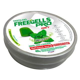 Pastilha Freegells Pro Diet Mentol, Timol e Eucaliptol com Clorofila 40g em Oferta na Shopee