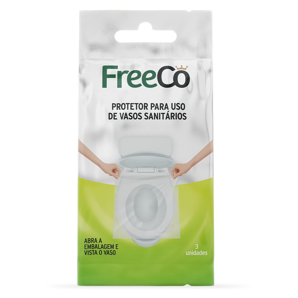 Protetor Freeco Para Uso Vaso Sanitário com 3 Unidades em Oferta na Shopee