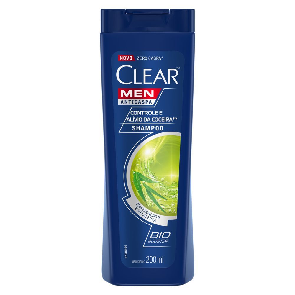 Shampoo Clear Men Controle e Alívio da Coceira 200ml em Oferta na Shopee