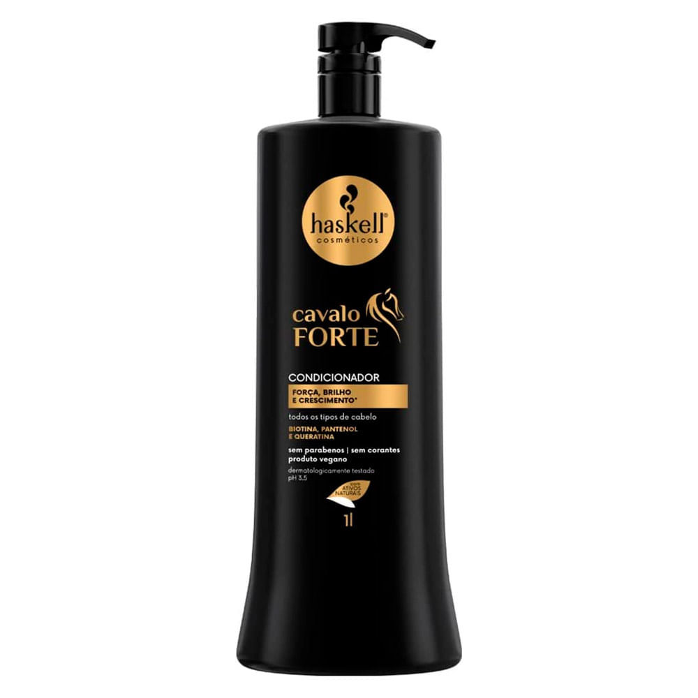 Condiciondor Haskell Cavalo Forte Força, Brilho & Crescimento 1 Litro em Oferta na Shopee